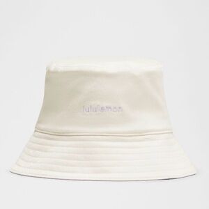 🆕 LULULEMON Reversible Bucket Hat NWT Size S/M Light Ivory/Lavender Frost